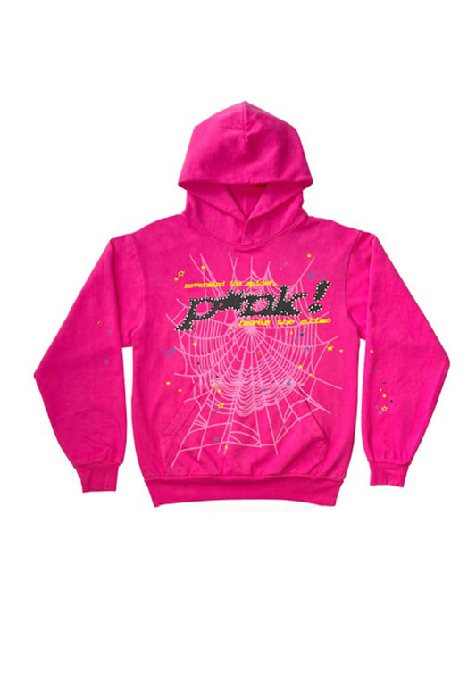 Sp5der Hoodie Dark Pink